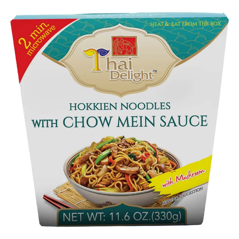 [THD001] THAI DELIGHT HOKKIEN NOODLES WITH CHOW MEIN SAUCE 6x330G
