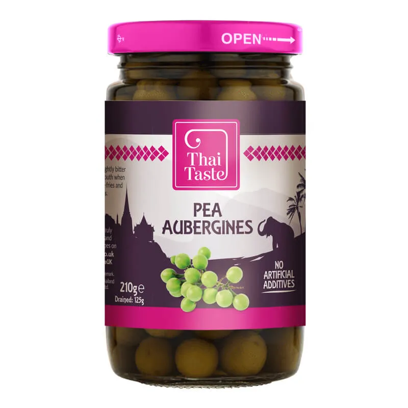 [THT020] THAI TASTE PEA AUBERGINES 6x210G