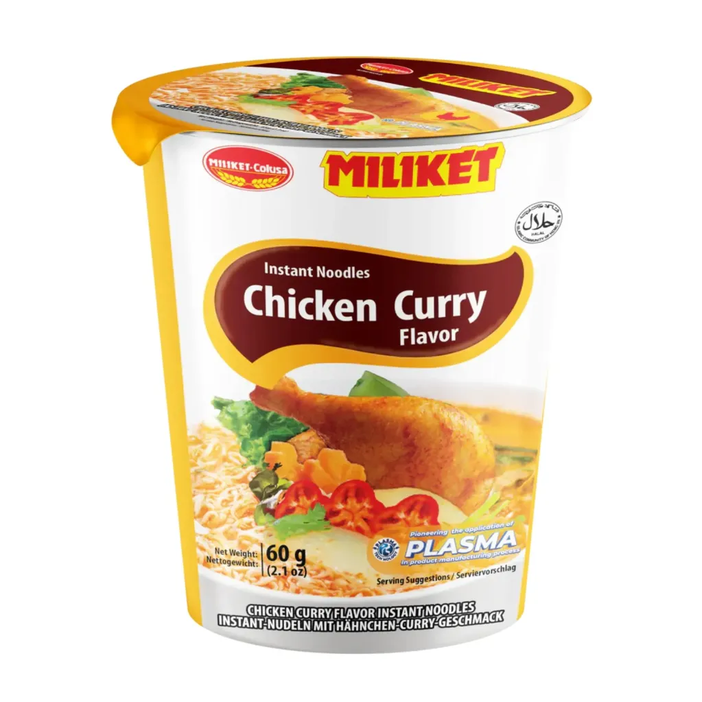 [MKT001] Miliket Chicken Curry Instant Noodle 24x60g